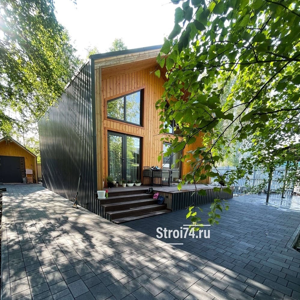 тротуарная плитка в Челябинске во дворе частного дома