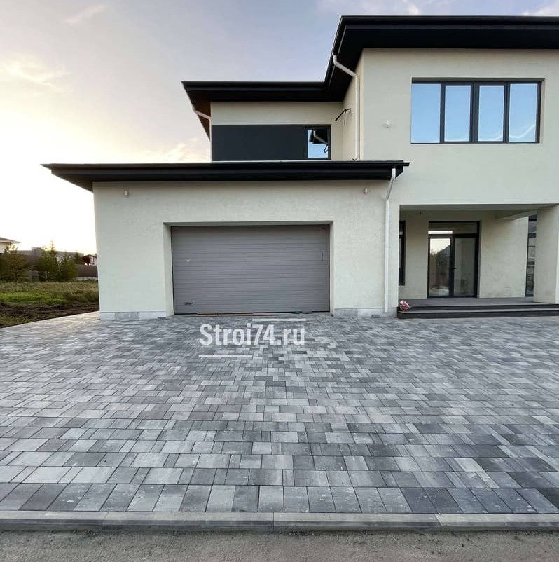 Защита фундамента и эстетичный вид вашего дома Укладка плитки на отмостку вокруг дома Челябинск