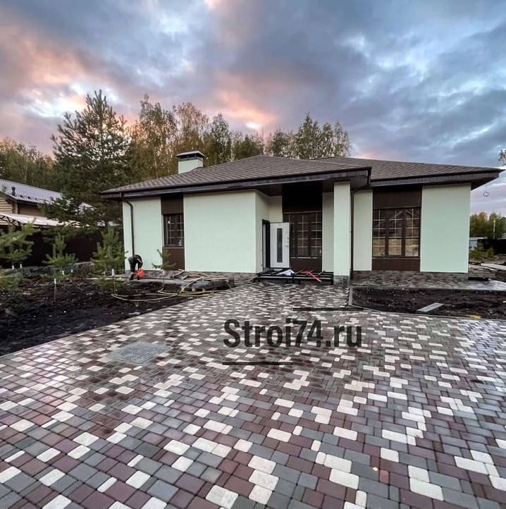 Надежное основание под автомобиль - плитка не просядет Мощение парковки под автомобиль тротуарной плиткой 60мм